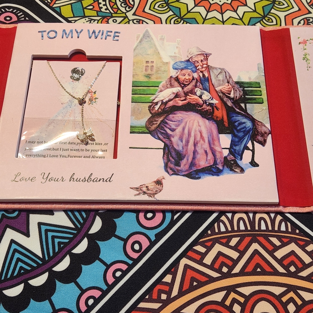 To My Wife Necklace with Card